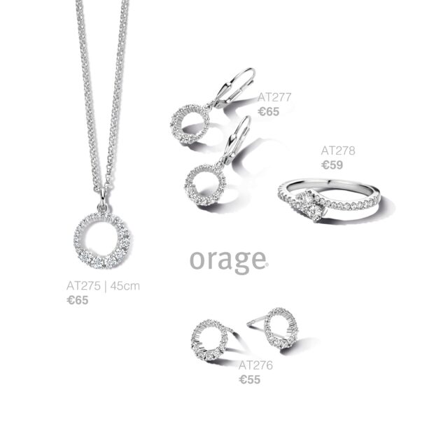 Orage ketting met hanger zirconium