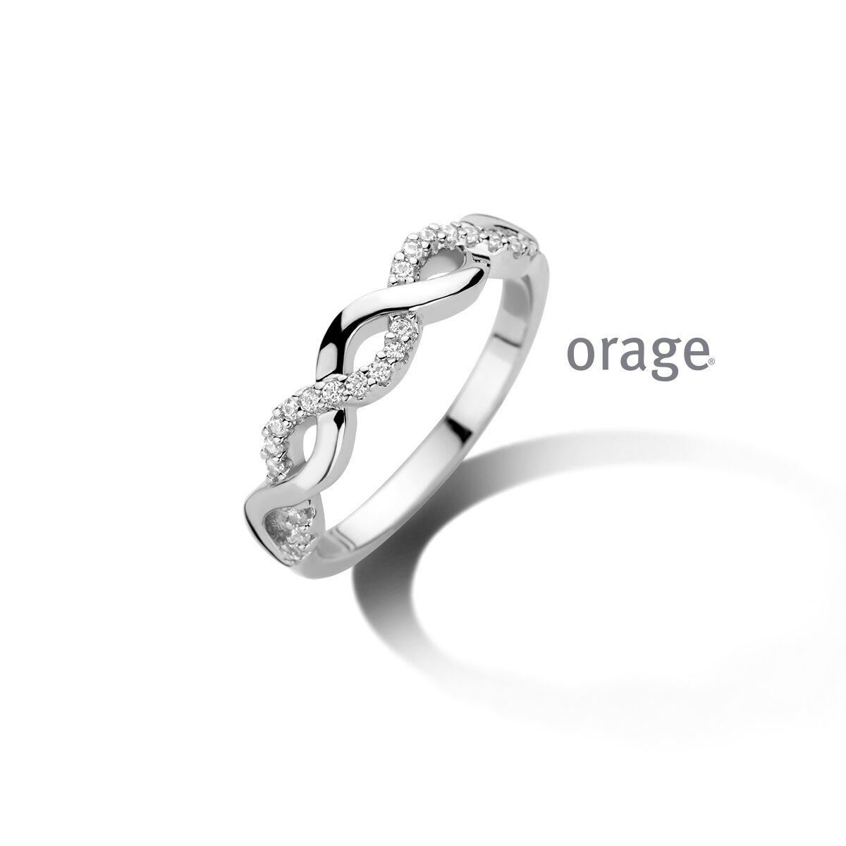 AW228 Orage ring zilver zirconium