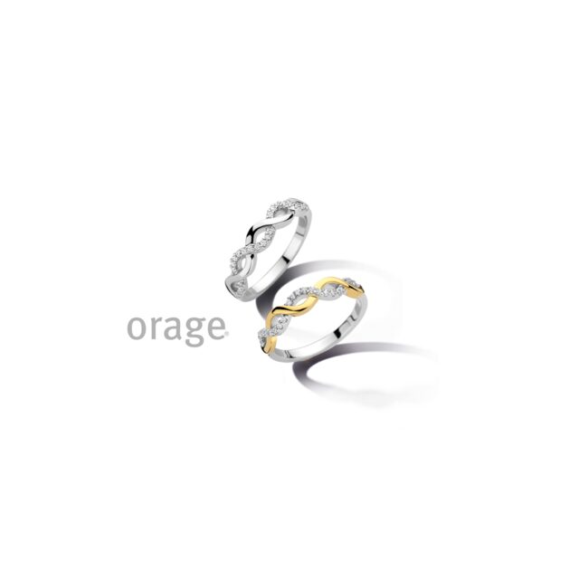 AW228 Orage ring zilver zirconium