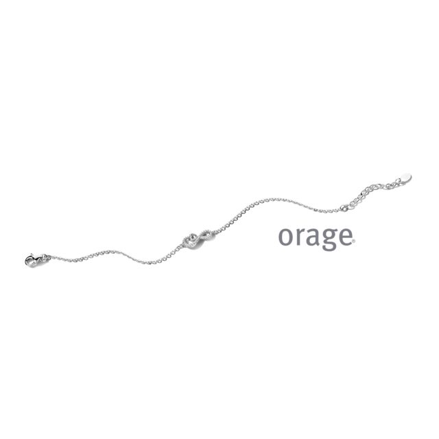 Orage armband hart infinty zilver zirconium