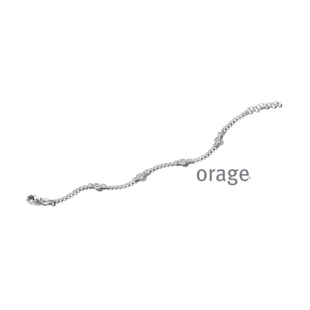 Orage armband hart zilver zirconium