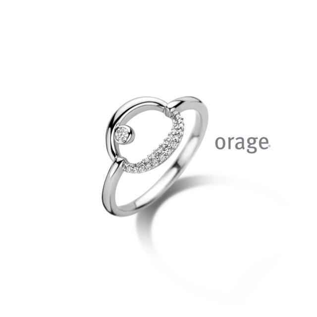 AT207 Orage ring zilver zirconium