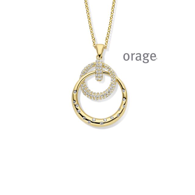 Orage ketting AW172  verguld geel 
