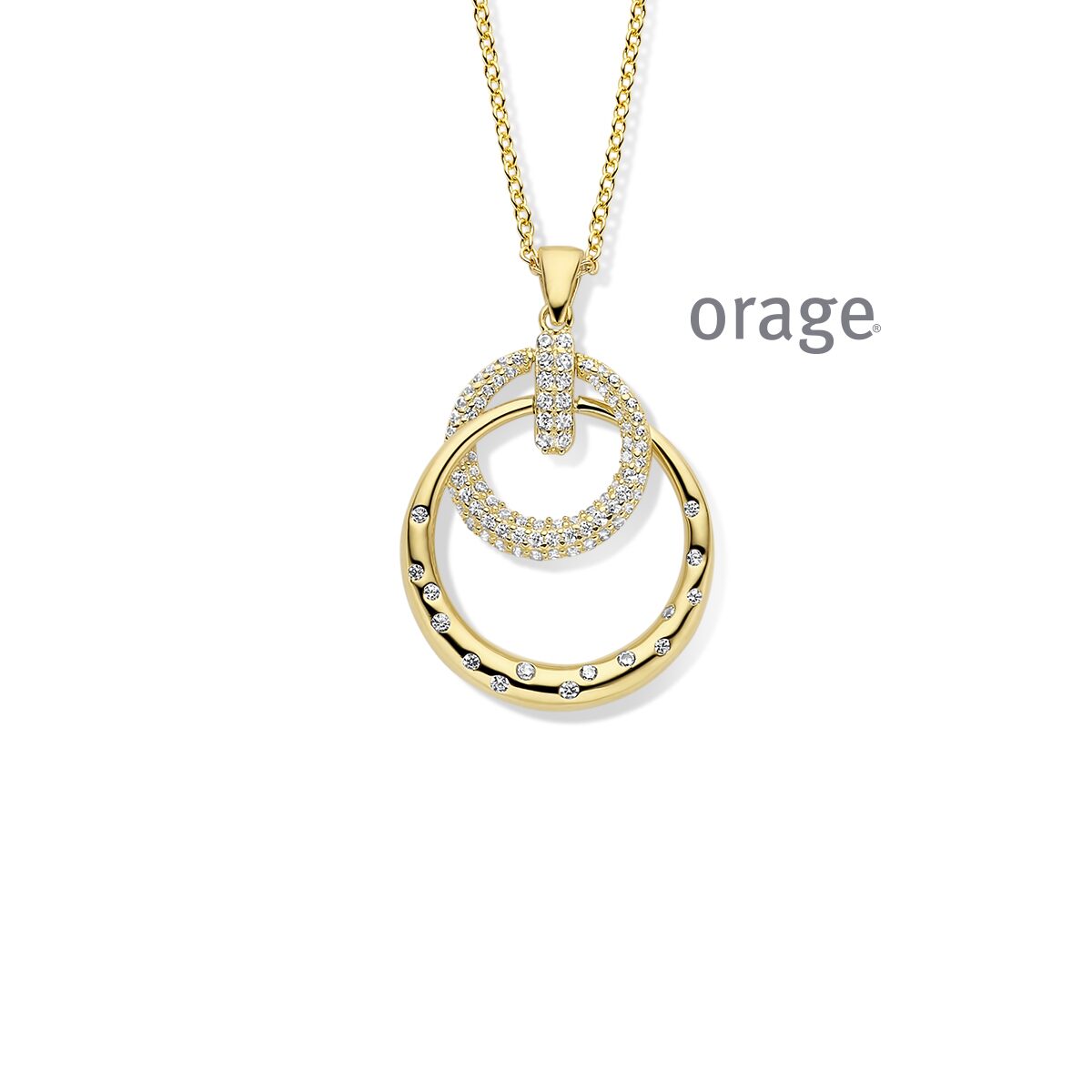 Orage ketting AW172  verguld geel 