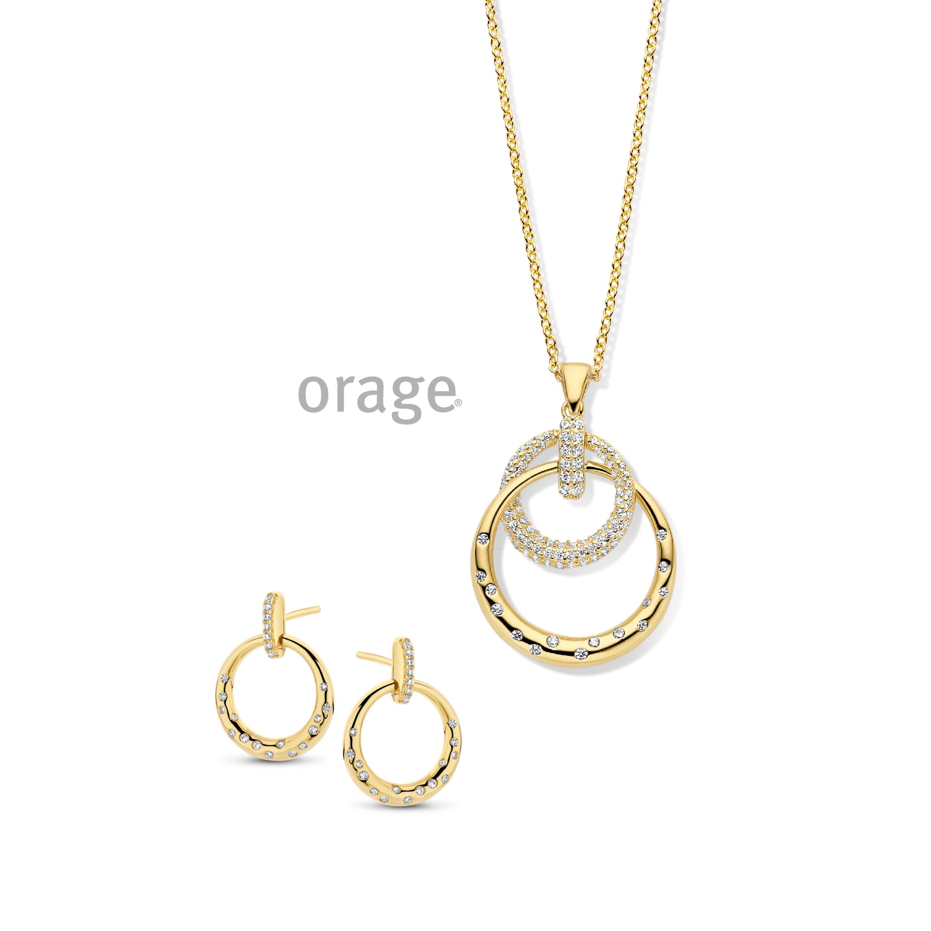 Orage ketting AW172  verguld geel 