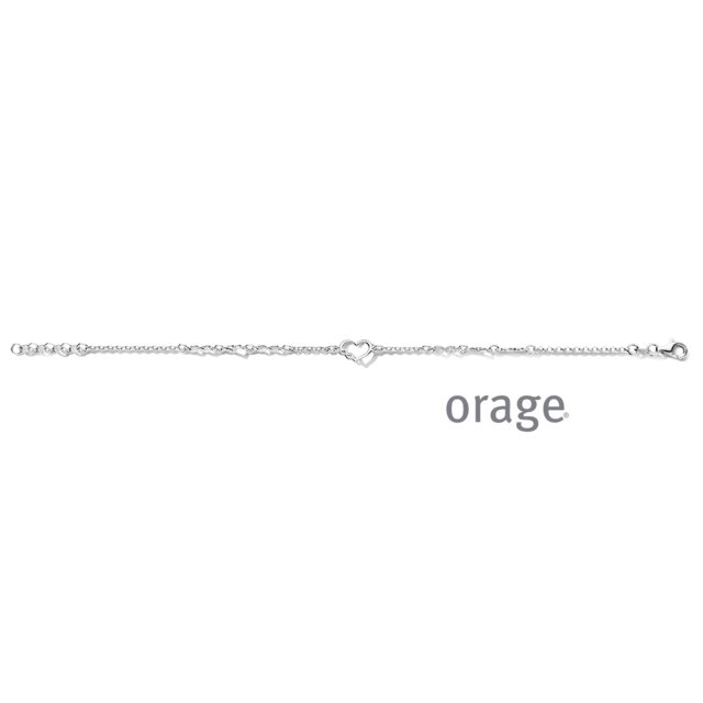 Orage armband hart  infinty zilver