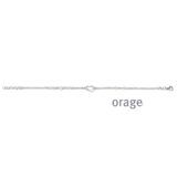Orage armband hart  infinty zilver