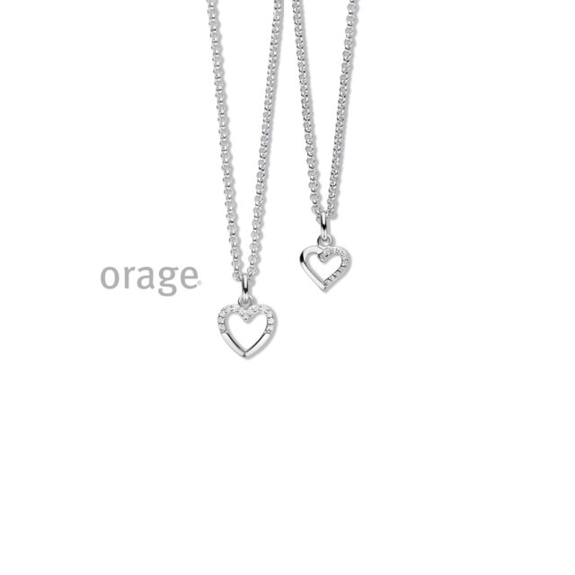 Orage ketting met hanger zirconium