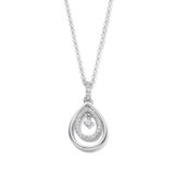 Naiomy zilver halsketting met hanger & zirconium